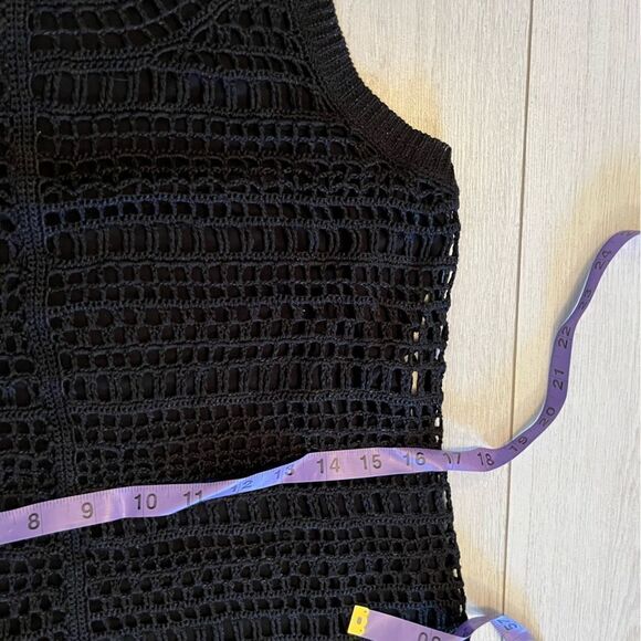 NWT Theory Nirlee black crochet dress - Picture 8 of 10